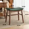 Banqueta de Maquiagem de Madeira Maciça Banqueta Selim Novo Estilo Chinês Mesa de Centro Banqueta com Assento Macio Banqueta para Sofá de Sala de Estar Banqueta para Trocar Sapatos na Porta Banqueta de Vestir