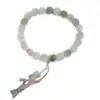 Pulsera de Jade Dorado de Xinjiang al por Mayor Accesorios de Cuentas Redondas de Jade del Gobi Pulsera Unisex de Jade Verde de Tianshan Fuente de Suministro para Transmisiones en Vivo