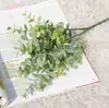 Planta de simulación de eucalipto, hoja de dinero, decoración para el hogar, boda, simulación de bonsái verde, arreglo floral, planta de pared