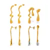Brincos Exagerados de Design Único Novo Europeu e Americano Aço Inoxidável Banhado a Ouro 18K Moda Ouro e Prata Joias Personalizadas para Mulheres