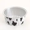 Taza de aluminio de colores de 125 ml, taza de papel de aluminio resistente al horno, taza para mousse, taza para queso, taza para pudín, taza para pastel de nieve, horneado