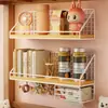 Estante de almacenamiento de pared, cesta colgante de mesita de noche, solución de almacenamiento sin taladro para dormitorio, estante de cesta colgante de pared para mesita de noche de habitación de dormitorio