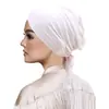 Gorra Base de Algodón Modal Mercerizado Elástica con Cordón para Dibujar Temu Aliexpress Más Vendido Color Sólido Pañuelo para la Cabeza de Mujer