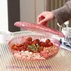 Plato de Frutas Dingmei, Plato Doméstico para Semillas de Melón y Cacahuetes, Plato de Bocadillos de Lujo Ligero y de Aspecto Elegante para Mesa de Café de Sala de Estar, Plato Decorativo Creativo
