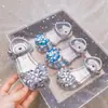 Novas Sandálias para Meninas 2025 Verão Estilo Coreano Sapatos Infantis Laço Grande Strass Sapatos de Princesa para Dança Sandálias de Bico Fechado