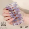 Pegatinas Nuevas para Uñas Zhengxiang Transfronterizas con Lámina Dorada, Efecto Mármol, Película de Esmalte Impermeable, Pegatinas para Uñas Cielo Estrellado al por Mayor