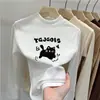 Camiseta base de forro polar de doble cara para niña, cuello alto medio, camiseta de manga larga para otoño e invierno, ropa para primavera y otoño, ropa de otoño para bebé niña, ropa para niños