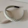 Diadema Fresca y Colorida Estilo Coreano con Patrón de Diamantes para Niñas, Rejuvenecedora, Corona Alta, Banda Ancha, Versátil para Salir, Diadema Pasador