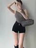 Jeans Marrones de Cintura Alta Estilo Hot Girl para Mujer, Nuevo Estilo Otoño 2026, Corte Delgado, Favorecedores, de Pierna Ancha en Línea A, Shorts tipo Boot