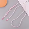 Venta Caliente Cielo Estrellado Luminoso Higo Abalorio Cadena Cruzada Corazón Lanyard para Teléfono Móvil Cadena de Bolso Colgante para Funda de Teléfono Móvil Colgante