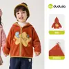 Abrigo infantil Dudu antiestático para otoño, tops para niños, ropa de otoño, ropa para niñas, lindo sombrero mágico, moderno