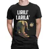 Camisetas Masculinas Lirili Larila Italian Brainrot Algodão Puro