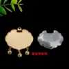 Joyas Yingyi DIY Base de Solapa Prensada de Brocado Song Base de Colgante de Candado de Paz con Cubierta Accesorios para Colgantes Estilo Chino Material