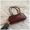 Bolsa Pequena Estilo Francês para Mulheres 2023 Nova Outono e Inverno Bolsa de Ombro para o Dia a Dia Bolsa Baguete Textura Fashionável Marca Coreana de Nicho