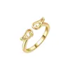 Anillo de pie para articulaciones de venta caliente en Amazon, anillo geométrico personalizado de moda de doble capa para mujeres, anillo abierto para dedos de los pies al aire libre en la playa, traje