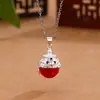 Producto Auténtico Especial Tailandés LP Gee Rahu Cuenta del Cielo Pulsera Collar Colgante Encanto Plata 925 Auténtico