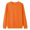 Moletom gola careca com forro de fleece 420g para o Inverno 2026 na mesma cor para homens e mulheres, plus size, corte solto, modelagem que afina, à prova de frio, adequado para uso ao ar livre