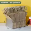 Portavasos de Papel de Acero Inoxidable Comercial, Estante Multifuncional de Almacenamiento para Cafetería, Portavasos, Popotes y Servilletas para Tienda de Té de Leche