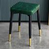 Banqueta Pequena Doméstica Quarto Estudo Maquiagem Cadeira de Luxo Leve Quadrada Simples Moderna Banqueta para Mesa de Jantar de Adulto Venda por Atacado