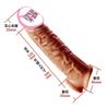 Condón de silicona líquida Yunman para hombre, condón para pene, consolador artificial portátil, condón con dientes de lobo agrandados y engrosados, juguete sexual