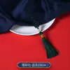 Antiguo pequeño tamaño Seda de Hielo Nudo Chino Borla Espiguilla Hecho a Mano DIY Colgante de Abanico Colgante de Instrumento Musical Teléfono Móvil Borla de Linterna