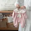 Roupas de Bebê para Primavera e Outono, Macacão Dupla Camada para Meninas, Macacão de Princesa de Outono, Roupa Doce para Recém-Nascidos para Engatinhar ao Ar Livre