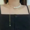 Elegante y Sofisticado Collar de Perlas Deslizante 2026 Modelo Nuevo para Mujer Diseño Coreano de Nicho Cadena para Clavícula