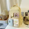 Nueva Mochila Escolar Estilo 2026 para Mujer, Estilo Ins Dopamina Color Sólido Simple Gran Capacidad Juego de Mochila de Dos Piezas para Estudiantes de Primaria y Secundaria