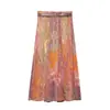 Vestido de moda de la marca Z, superventas transfronterizo en AliExpress, estampado Paisley INS midi europeo y americano, ropa para mujer, color de la imagen, ZA sexy