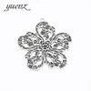YuenZ DIY accesorios de joyería vintage de aleación colgante de flor hueca colgante al por mayor 55 * 53MM Q193