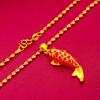 Vietnam arena oro Mujeres colgante de aceite de goteo carpa roja collar al por mayor moda joyería para mujer carpa roja