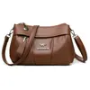 Bolsa de Maternidade Elegante e Simples, Nova Bolsa de Ombro de Couro Macio de Grande Capacidade, Bolsa Transversal Prática de Temperamento para Mulheres, Bolsa de Axila para o Dia a Dia