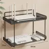 Estante de caja decodificadora montado en la pared, soporte para router, caja de almacenamiento Wi-Fi montada en la pared sin perforaciones, estante de almacenamiento de hierro forjado