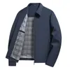 Chaqueta de solapa estilo Old Money para hombre, Nueva colección Otoño 2026, Chaqueta de moda de color liso Business Casual para hombre