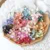 Flores artificiales de begonia de tela, materiales florales hechos a mano para manualidades DIY, accesorios para tocados, guirnaldas, decoración de bodas, flores artificiales para arreglo de escenas