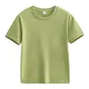 Camisetas Infantis Atacado em Cores Doces, 180g 200g Manga Curta Uniformes de Classe, Jardim de Infância Lisas para Pintura à Mão Publicidade Camisetas Culturais