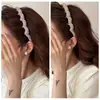 Faixa de Cabelo Nova Estilo Alta com Dentes, Antiderrapante, Espessada, Felpuda, Envolvida em Tecido, Cor Sólida, Acessório de Cabelo para Lavar o Rosto