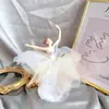 Celebridad de Internet Niña de Ballet Decoración para Pastel Little Red Book Perla Hilo Tejido a Mano Recipiente Vestido Decoración para Pastel Vestido Pieza Única