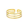 Pulsera de Acero de Titanio Amazon, No se Desvanece, Pulsera Ajustable de Acero Inoxidable para Mujer, Sensación Exagerada de Alta Gama, Pulsera Abierta al por Mayor