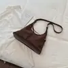 Bolso retro de un solo hombro de alta costura estilo coreano, bolso cruzado informal de color liso para el día a día, moderno bolso tipo dumpling de gran capacidad para mujer