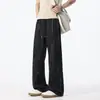 Pantalones deportivos rectos inclinados, talla grande 2026, para hombre, verano, retro, tie-dye, holgados, estilo americano, nuevos pantalones fluidos
