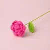 Ramo de Rosas Tejido a Mano, Flores de Hilo Crochetadas, Regalo de San Valentín, Flores de Mano, Regalo de Boda