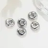 Lujo Ligero Forma de Rosquilla Ola Irregular Espaciadores Perlas Huecas Barrocas Kit de Materiales DIY Accesorios para Joyería