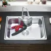 Suministro Transfronterizo de Fregaderos de Acero Inoxidable para Sudamérica, Cubeta para Lavavajillas Integrada de Acero Inoxidable de una Ranura, Venta al por Mayor de Fabricante, Personalización