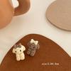 Pendientes de otoño e invierno, lindos animalitos, oso, conejo, cereza, pendientes de plata de ley, pendientes sencillos japoneses y coreanos, dulce belleza al por mayor