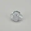 Producto Popular de Xiaohongshu: Ojo de Cielo Zirconia de Alto Carbono Corte Fuego Marquise 6x7.5mm Ojo del Diablo Aretes de Tachuela de Zirconia Venta al por Mayor