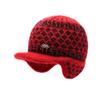 Gorro de lana cálido de invierno para madres de mediana edad y ancianas, para mujeres y señoras mayores, para exteriores, resistente al frío, con forro polar, con protección para las orejas, gorro de punto.