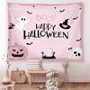 Tapiz de Halloween Transfronterizo Tela de Fondo para Decoración de Fiesta Sala de Estar Dormitorio Tela Colgante Calabaza Tela de Pared Impresa Digital
