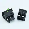 Interruptor tipo barco Kcd4 Ranura para tarjeta doble 16A Rojo Interruptor basculante de alta potencia con luz 4 pines 2 velocidades con luz 31*25