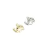 Chapado en Oro de 14K Chapado Eléctricamente Zircón Dibujo Animado Elefante Lindo Colgante DIY Joyería Hecha a Mano Pulsera Pendientes Accesorios de Colgante